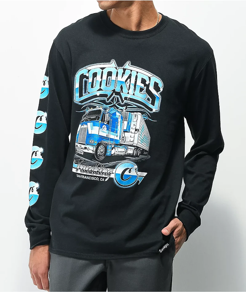Cookies Haulin' Weight Black Long Sleeve T-Shirt