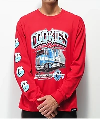 Cookies Haulin' Weight Red Long Sleeve T-Shirt