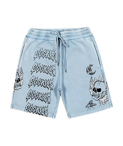 Cookies Heaven Can Wait Light Blue Sweat Shorts