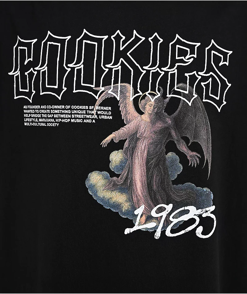 Cookies Heaven Or Hell Black Knit T-Shirt