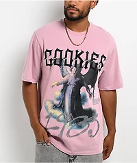 Cookies Heaven Or Hell Fallen Angel Pink Knit T-Shirt
