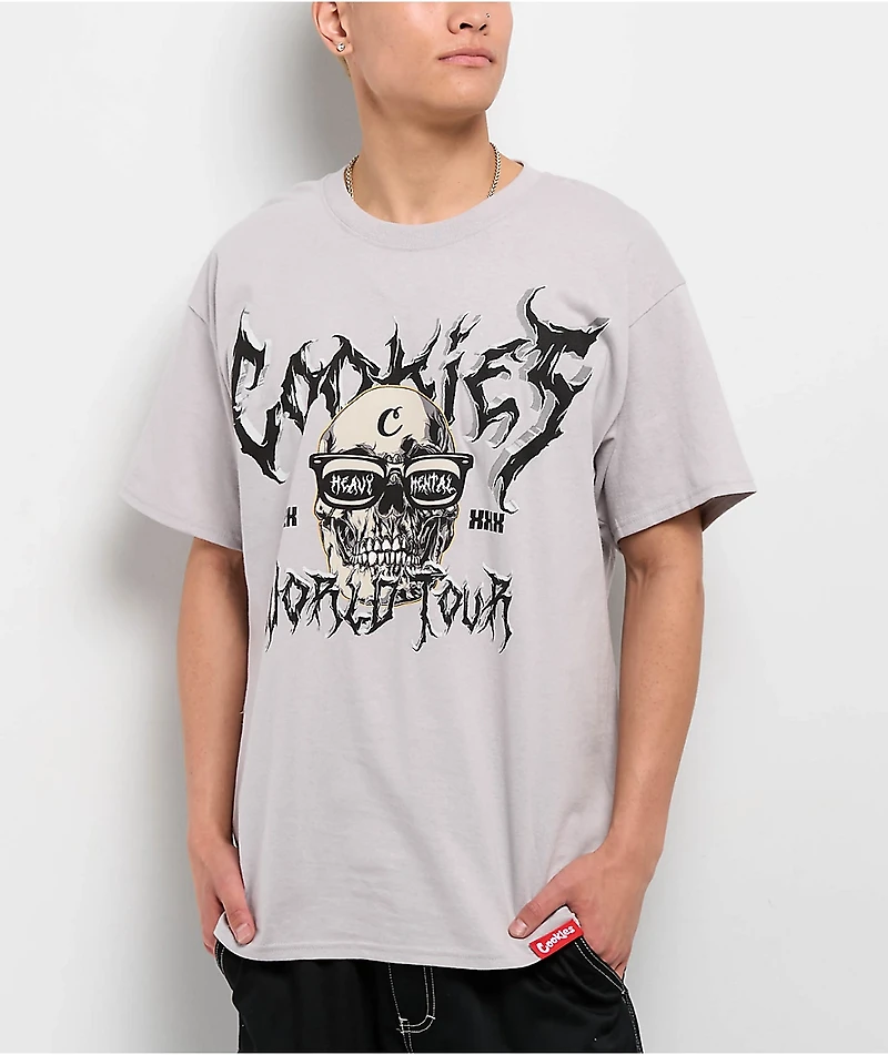 Cookies Heavy Mental World Grey T-Shirt