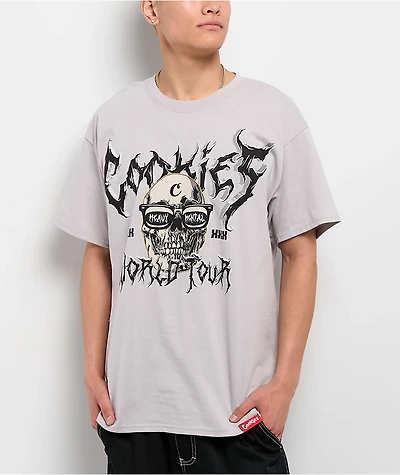 Cookies Heavy Mental World Grey T-Shirt