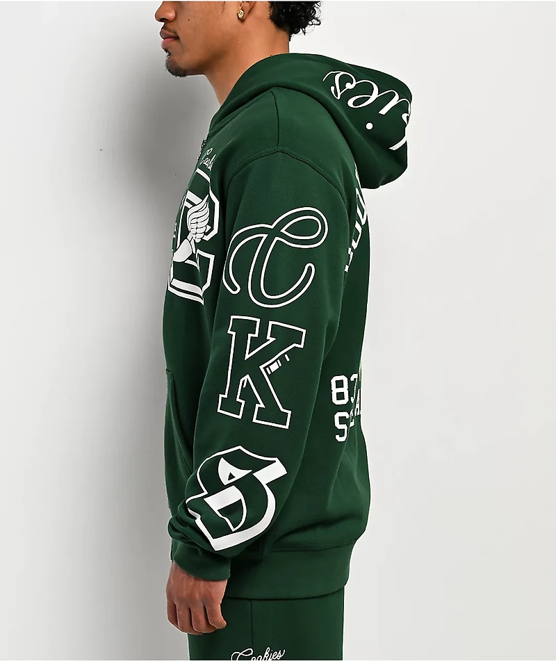 Cookies High Green Zip Hoodie