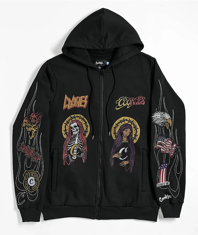 Cookies Highway Black Zip Hoodie