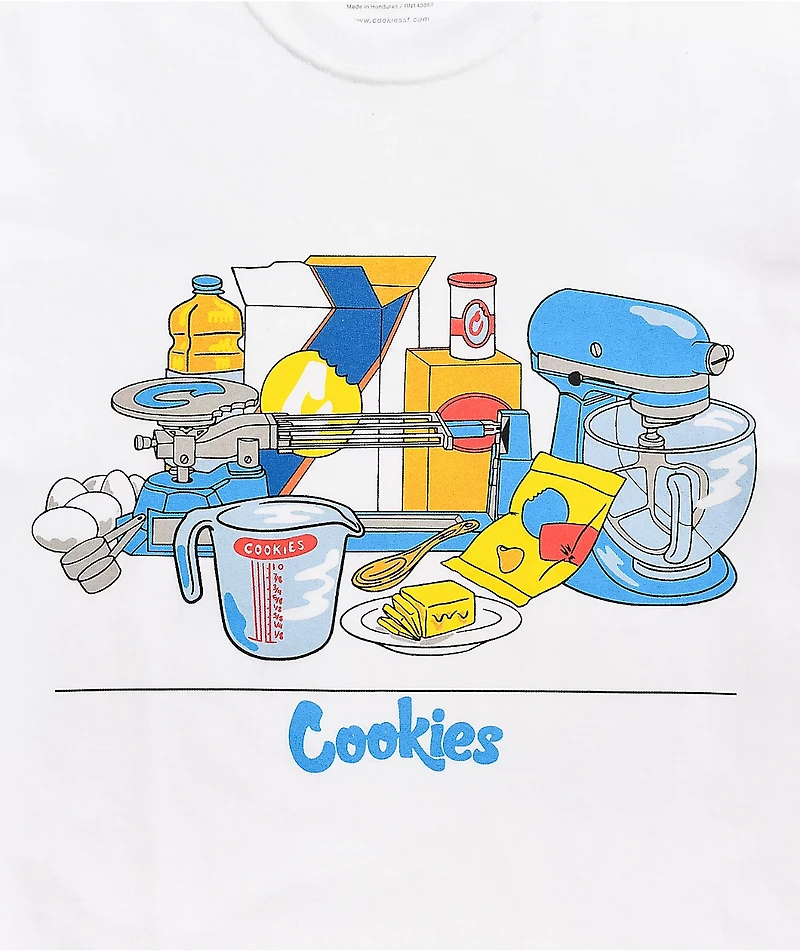 Cookies Ingredients White T-Shirt