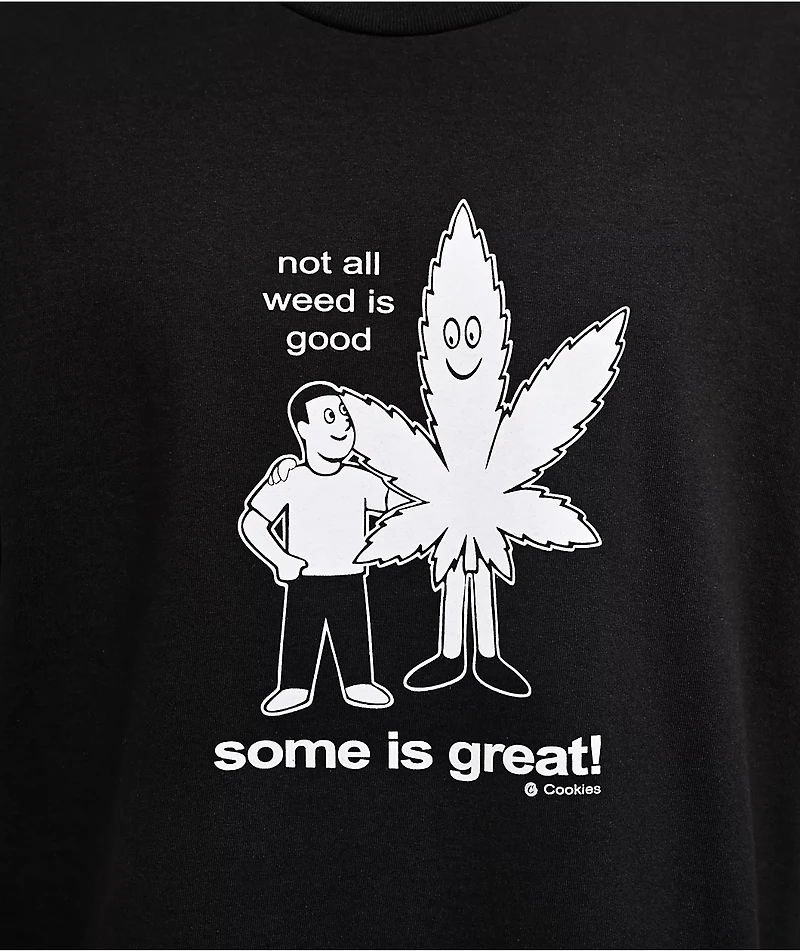Cookies Is Great Black T-Shirt