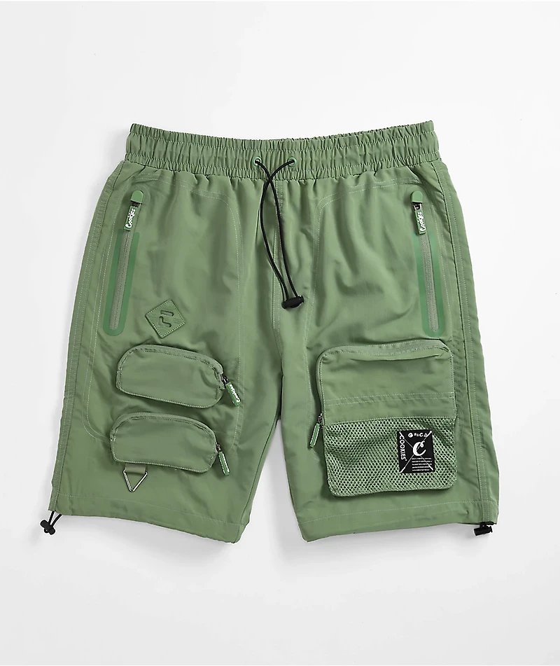 Cookies Key Largo Olive Cargo Shorts