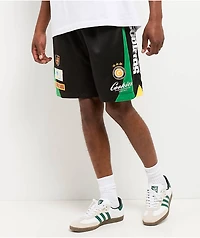 Cookies Lake Como Black & Green Mesh Shorts