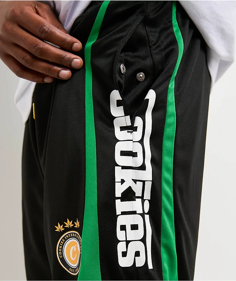 Cookies Lake Como Black & Green Mesh Shorts