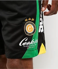 Cookies Lake Como Black & Green Mesh Shorts
