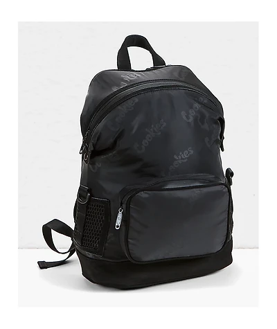 Cookies Logo Smell Proof Black Satin Backpack