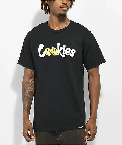 Cookies Melted Smile Black T-Shirt