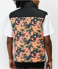 Cookies Mendocino Black & Orange Camo Vest