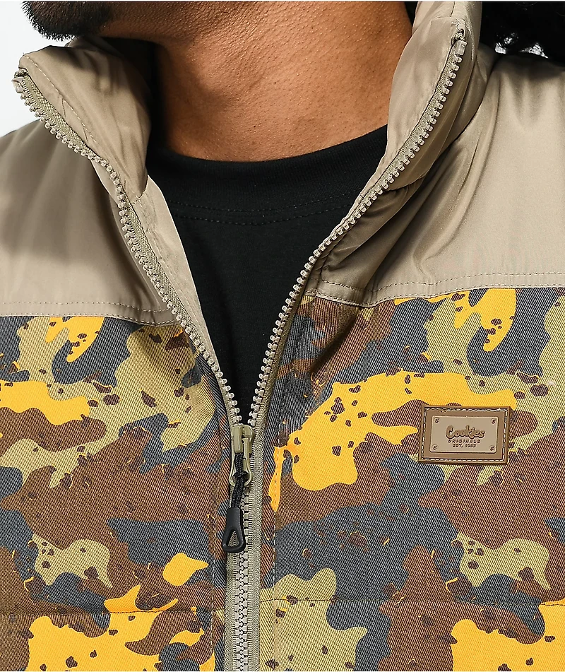 Cookies Mendocino Mocha Camo Vest