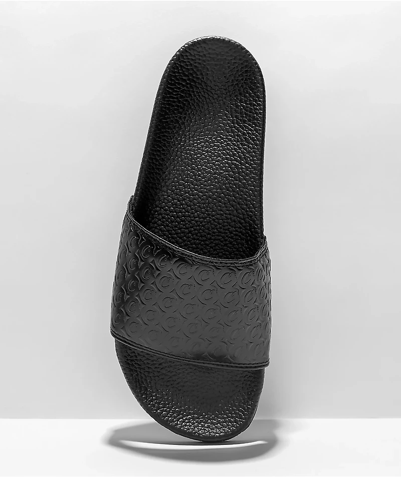Cookies Mono Black Slide Sandals