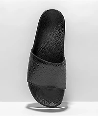 Cookies Mono Black Slide Sandals