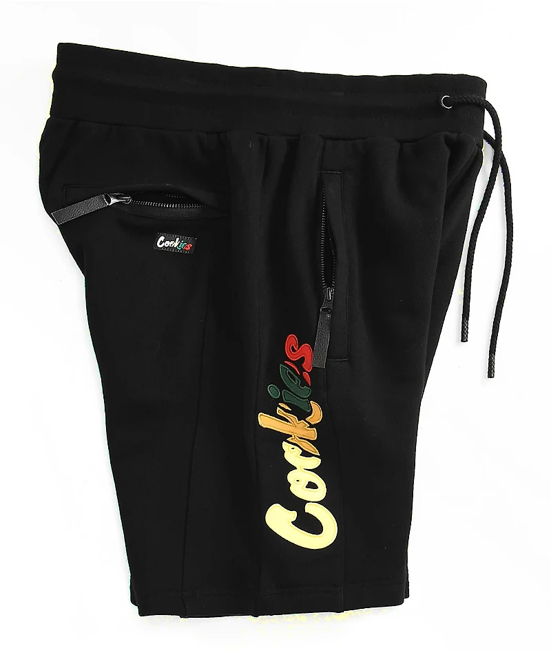 Cookies Montego Bay Black Sweat Shorts
