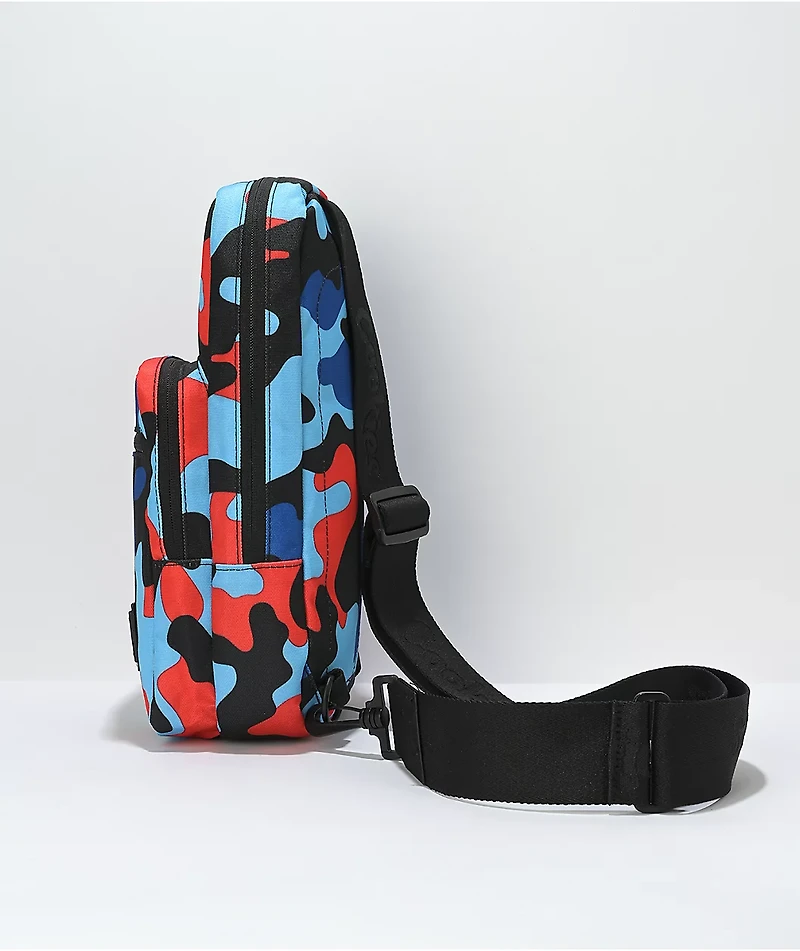 Cookies Noir Blue Camo Smell Proof Crossbody Bag