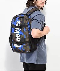 Cookies Non-Standard Nylon Ripstop Blue Camo Backpack