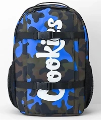 Cookies Non-Standard Nylon Ripstop Blue Camo Backpack