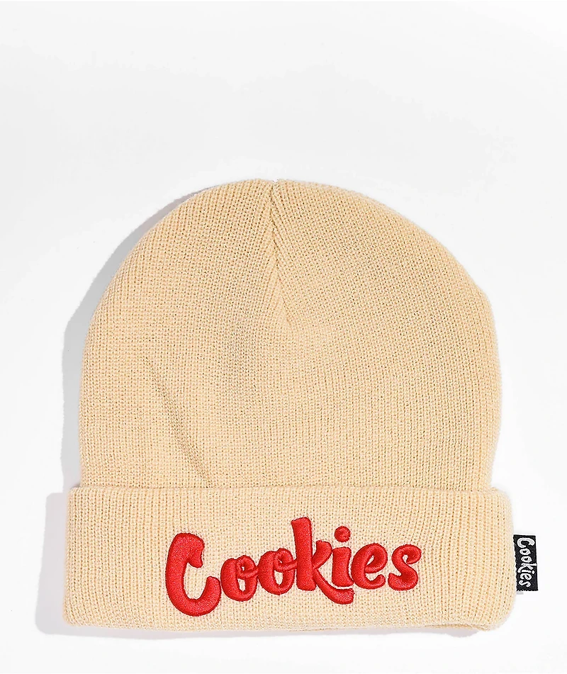 Cookies OG Mint Cream & Red Beanie
