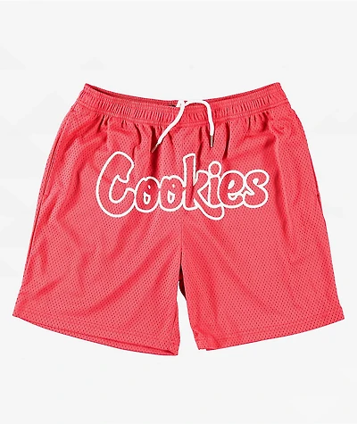 Cookies OG Mint Outline Red Mesh Shorts