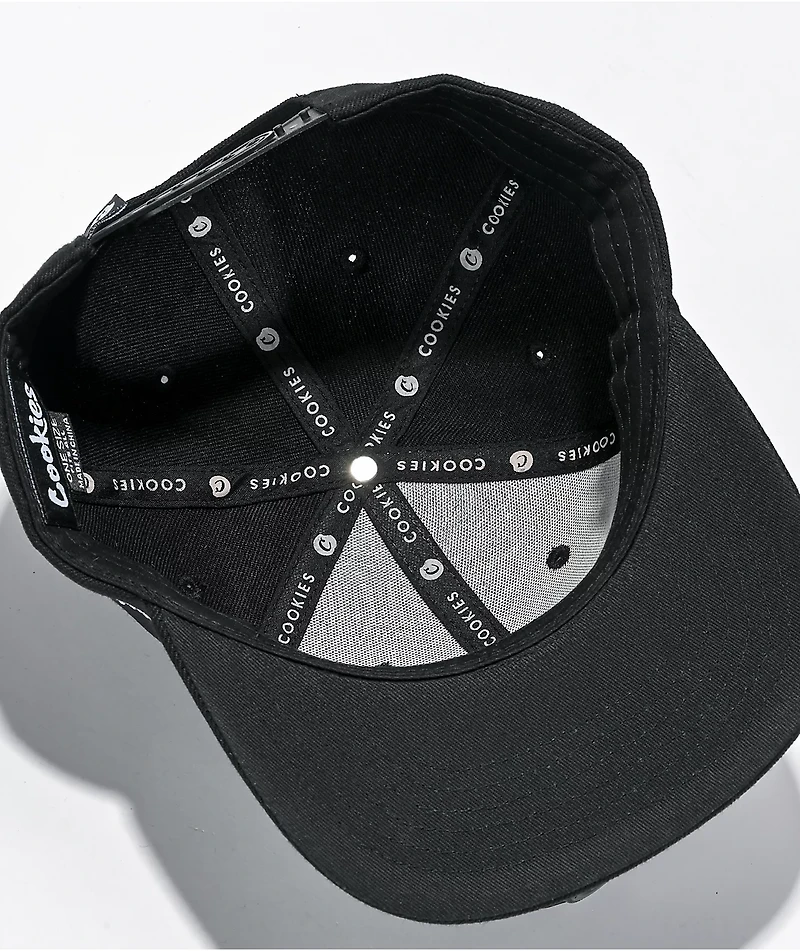 Cookies Original Mint Black & White Snapback Hat