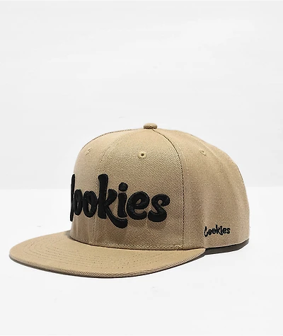 Cookies Original Mint Khaki Snapback Hat