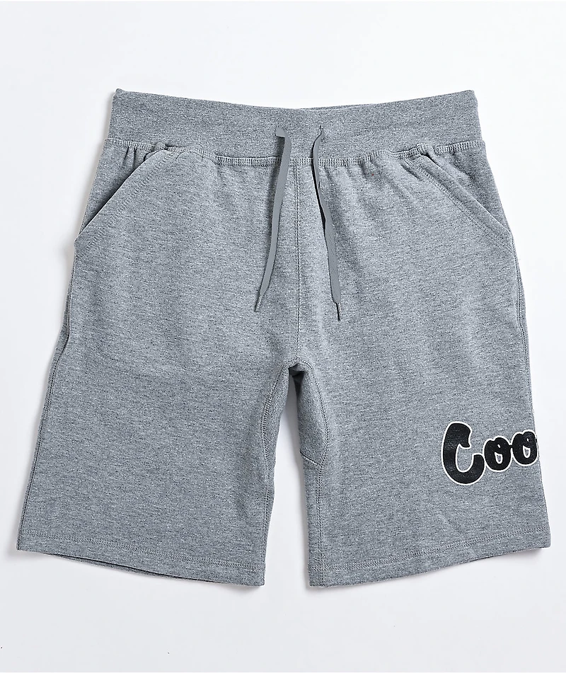 Cookies Oversized Print Grey Sweat Shorts