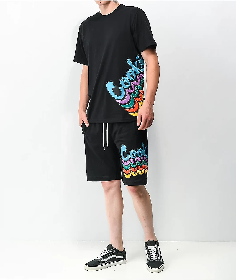 Cookies Pacifico Stacked Logo Black T-Shirt