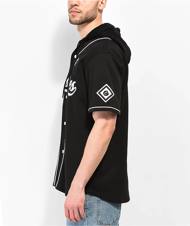 Cookies Pack Black Hooded Baseball Jersey