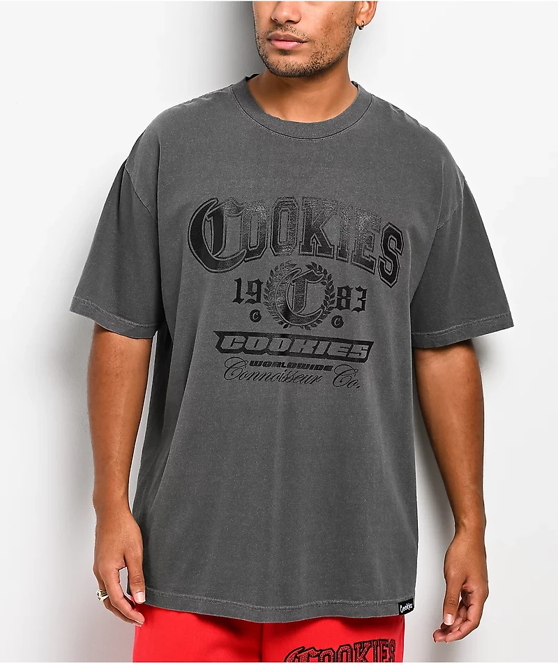Cookies Paradise City Grey Wash T-Shirt
