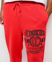 Cookies Paradise Rhinestone Red Sweatpants