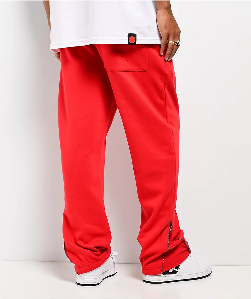 Cookies Paradise Rhinestone Red Sweatpants
