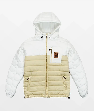 Cookies Park Ave White & Cream Quilted Jacket