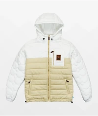 Cookies Park Ave White & Cream Quilted Jacket