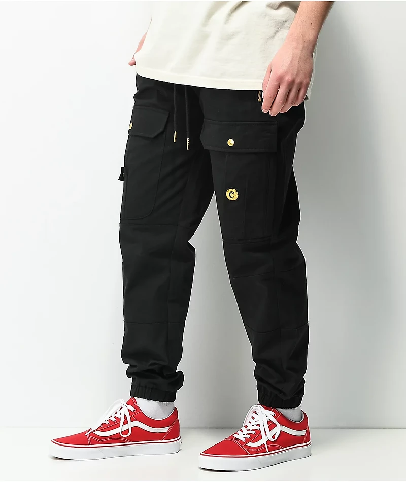 Cookies Prohibition Black Cargo Jogger Pants
