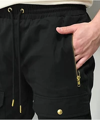 Cookies Prohibition Black Cargo Jogger Pants