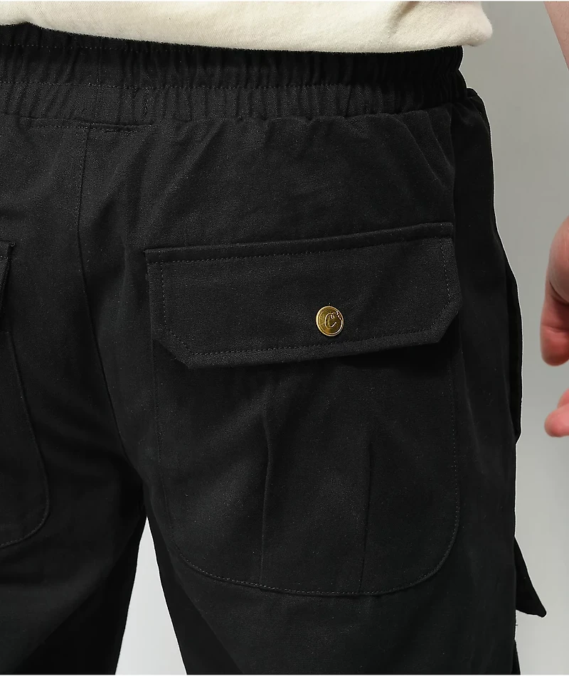Cookies Prohibition Black Cargo Jogger Pants