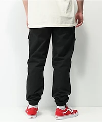 Cookies Prohibition Black Cargo Jogger Pants