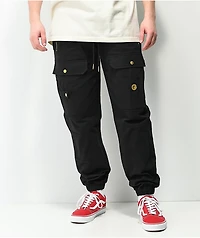 Cookies Prohibition Black Cargo Jogger Pants