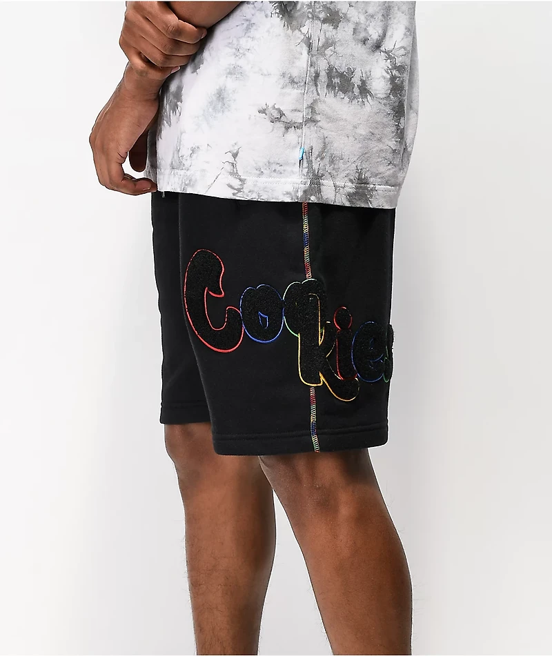 Cookies Pushin' Weight Black Sweat Shorts