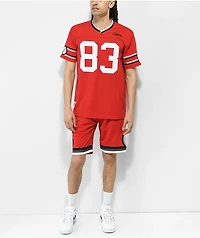 Cookies Put Work Red Football Jersey