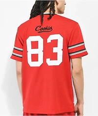 Cookies Put Work Red Football Jersey