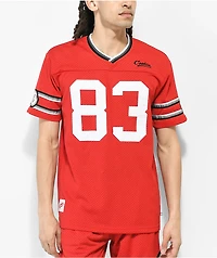 Cookies Put Work Red Football Jersey