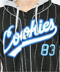 Cookies Puttin Work Black Hooded Baseball Jersey