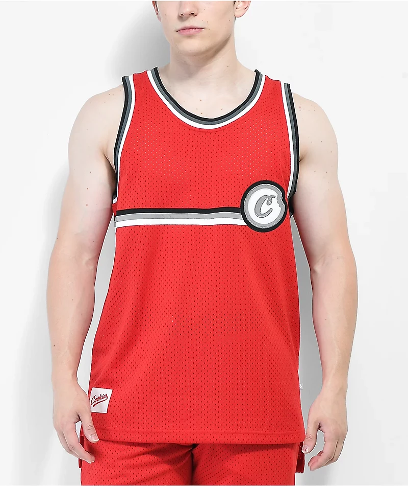 Cookies Puttin Work Red Basketball Jersey