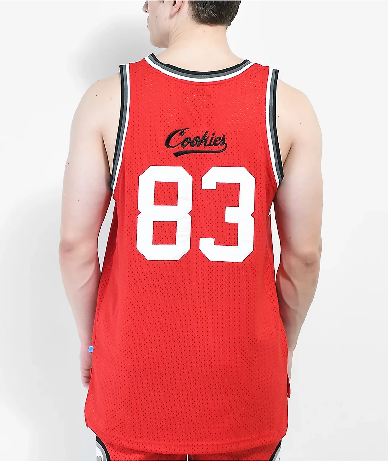 Cookies Puttin Work Red Basketball Jersey