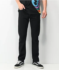 Cookies Relaxed Fit Black Denim Jeans